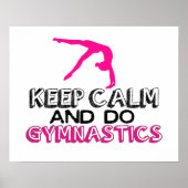 Houd kalm en doe gymnastiek poster (Voorkant)