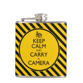 Houd kalm en draag een camera heupfles (Voorkant)
