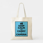 Houd kalm en draag een camera tote bag (Achterkant)