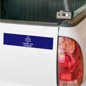 Houd Kalm en draag Gokken Bumpersticker (Op Truck)