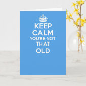 Houd kalm en draag groetenkaart - VERJAARDAG Kaart (Gele Bloem)