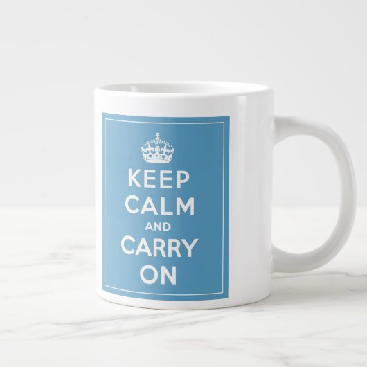Houd kalm en draag op 20 0z. mok (Rechts)