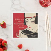 Houd kalm en Draag parels Deco douchekapins Servetten (Insitu)