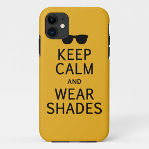 Houd kalm en Draag Shades iPhone 5 hoesje-partner Case-Mate iPhone Case