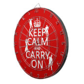 Houd Kalm en draag (zombieën) (om het even welke Dartbord (Voorkant Rechts)