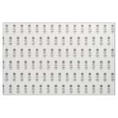 Houd kalm en draag zwart op wit stof (Yard (91,4 cm))