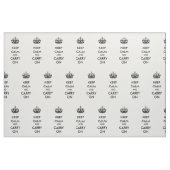 Houd kalm en draag zwart op wit stof (Fat Quarter)