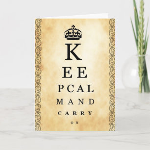 Houd kalm en draai aan de oogkaartrede kaart