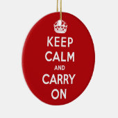 Houd kalm en draai aan versiering keramisch ornament (Rechts)