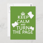 Houd kalm en draai de Pagina Briefkaart (Voorkant / Achterkant)