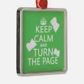 Houd kalm en draai de Pagina Metalen Ornament (Rechts)