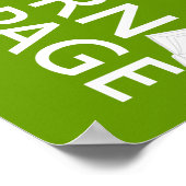 Houd kalm en draai de Pagina Poster (Hoek)