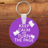 Houd kalm en draai de Pagina Sleutelhanger (Voorkant)