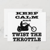 Houd kalm en draai de schroefdop rond briefkaart (Voorkant / Achterkant)