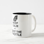 Houd kalm en draai de schroefdop schoon. tweekleurige koffiemok (Voorkant rechts)