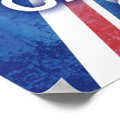 Houd kalm en draai op de uniale aansluiting poster (Hoek)