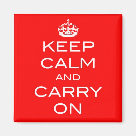 Houd kalm en draai op Magnet - om het even welke k (Voorkant)