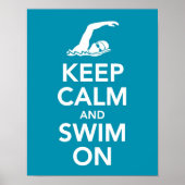 Houd kalm en draaibaar in druk poster (Voorkant)