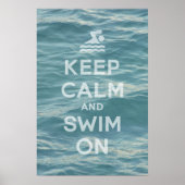 Houd kalm en draaibaar op Poster (Voorkant)