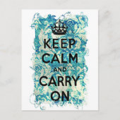 Houd kalm en drager op de schokdemper van de Grung Briefkaart (Voorkant)
