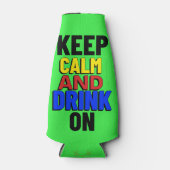 Houd kalm en Drink aan Flesjeskoeler (Voorkant)