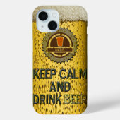 Houd kalm en drink bier iPhone 6 hoesje (Achterkant)