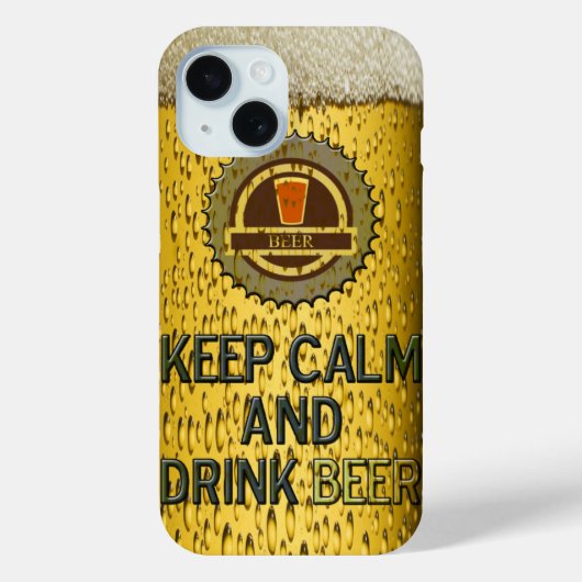 Houd kalm en drink bier iPhone 6 hoesje (Achterkant)