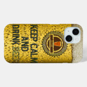 Houd kalm en drink bier iPhone 6 hoesje (Achterkant (horizontaal))