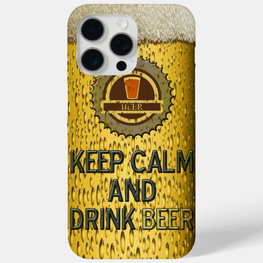 Houd kalm en drink bier iPhone 7 hoesje (Achterkant)