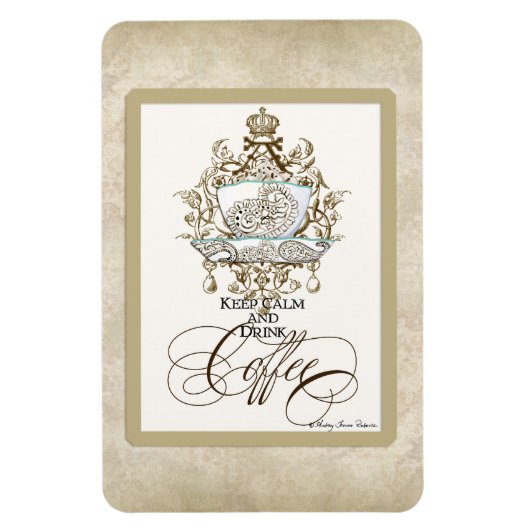 Houd kalm en Drink koffie - Keuken Decor Magnet Magneet (Verticaal)