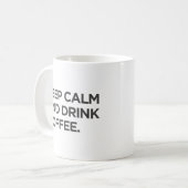Houd Kalm en Drink Koffie Mok (Voorkant links)