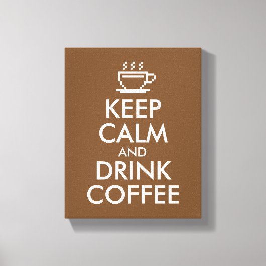 Houd kalm en drink koffiedoek print cafe decor (Voorkant)