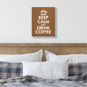 Houd kalm en drink koffiedoek print cafe decor (Insitu (Slaapkamer))