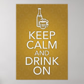 Houd kalm en Drink op Poster (Voorkant)