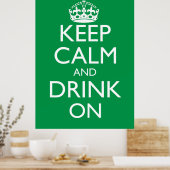 Houd kalm en Drink op Poster (Keuken)