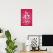 Houd kalm en Drink op Poster (Thuiskantoor)