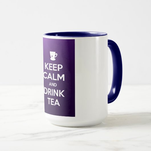 Houd kalm en drink thee mok (Voorkant rechts)