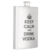 Houd kalm en drink wodka heupfles (Rechts)