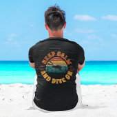 Houd kalm en duik aan t-shirt