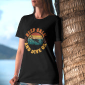 Houd kalm en duik aan t-shirt
