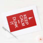 Houd kalm en Dunk IT-stickers Rechthoekige Sticker (Envelop)