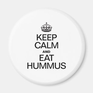 HOUD KALM EN EAT HUMMUS MAGNEET