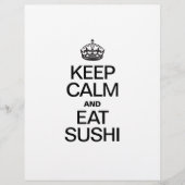 HOUD KALM EN EAT SUSHI FLYER (Voorkant)