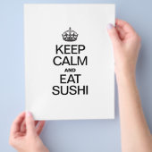 HOUD KALM EN EAT SUSHI FLYER (Hand)