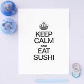 HOUD KALM EN EAT SUSHI FLYER (Enkel)