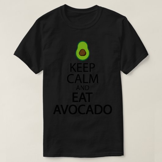 Houd kalm en eet avocado Classic TShirt (Design voorkant)