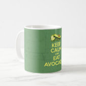 Houd kalm en eet Avocado Koffiemok (Voorkant links)