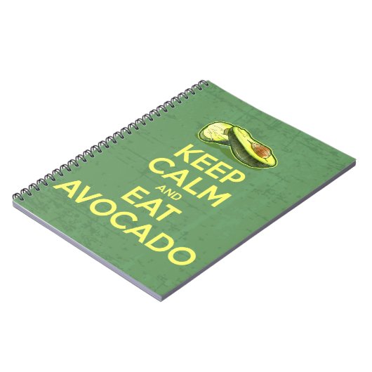 Houd kalm en eet Avocado Notitieboek (Linkerzijde)