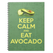 Houd kalm en eet Avocado Notitieboek (Voorkant)