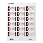 Houd kalm en eet cupcakes Bakkerij Zakelijk adres Etiket (Full Sheet)